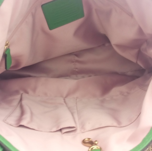 Rare Vintage Kelly Green Pebbled Leather Satchel - Picture 7 of 8